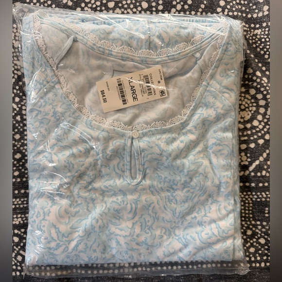 Charter Club Intimates Light Blue Patterned Pajama Set - Picture 3 of 9